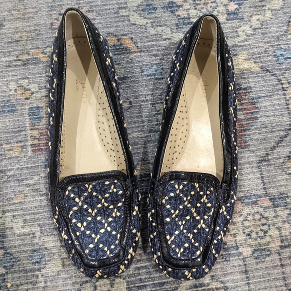 Eric Javits | Raffia and leather woven loafers - Picture 2 of 7